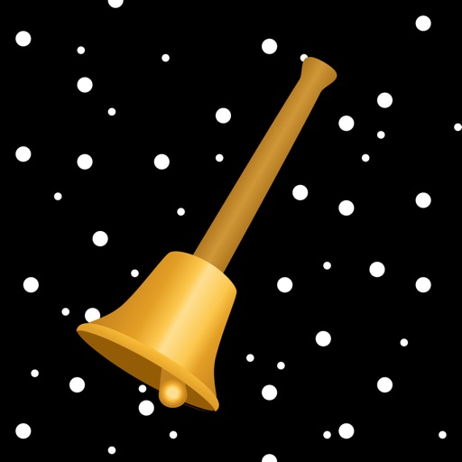 Goldene Weihnachtsglocke App-Icon